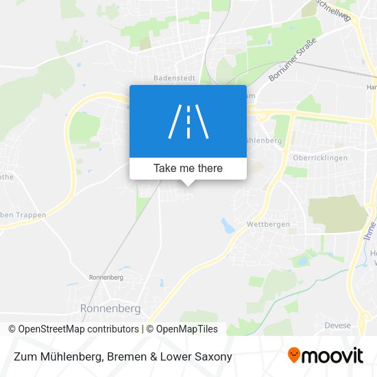 Zum Mühlenberg map