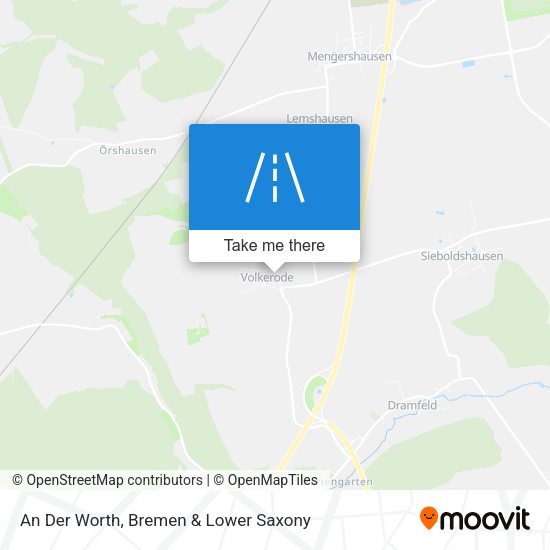 An Der Worth map