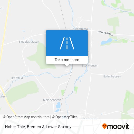 Hoher Thie map