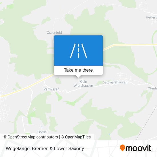 Wegelange map