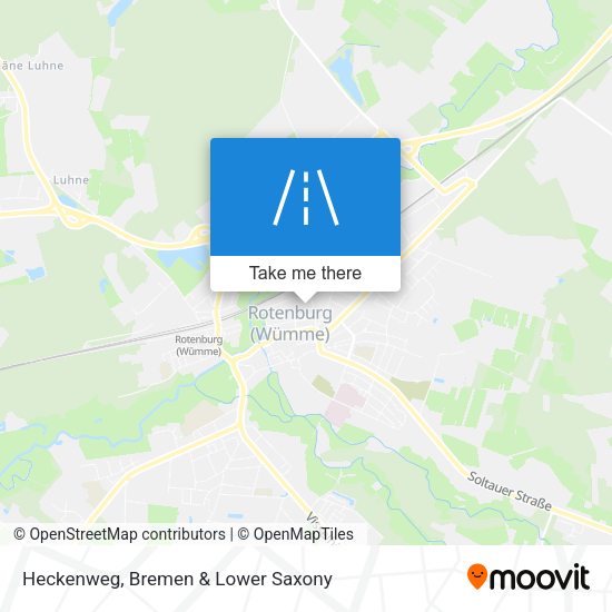 Heckenweg map