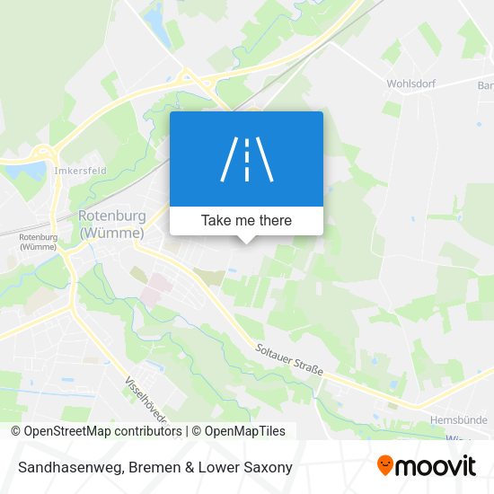 Sandhasenweg map