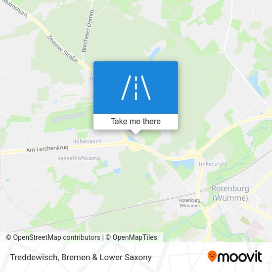 Treddewisch map