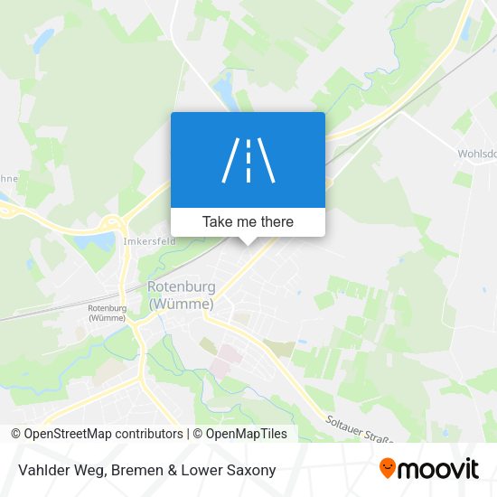 Vahlder Weg map