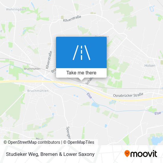 Studieker Weg map