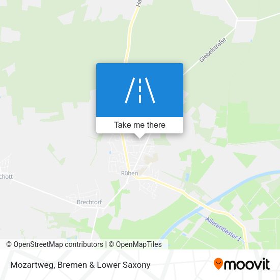 Mozartweg map