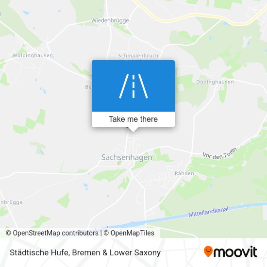 Städtische Hufe map