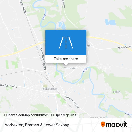 Vorbexten map