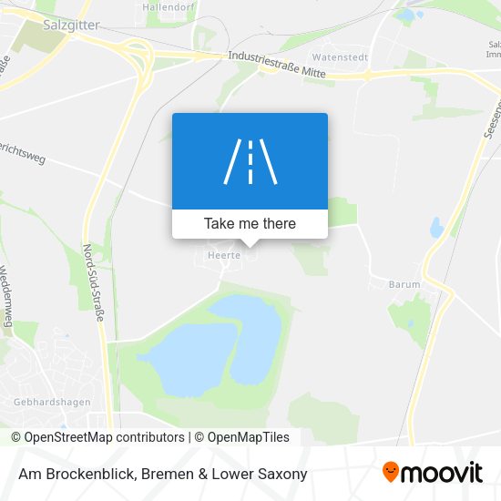Am Brockenblick map
