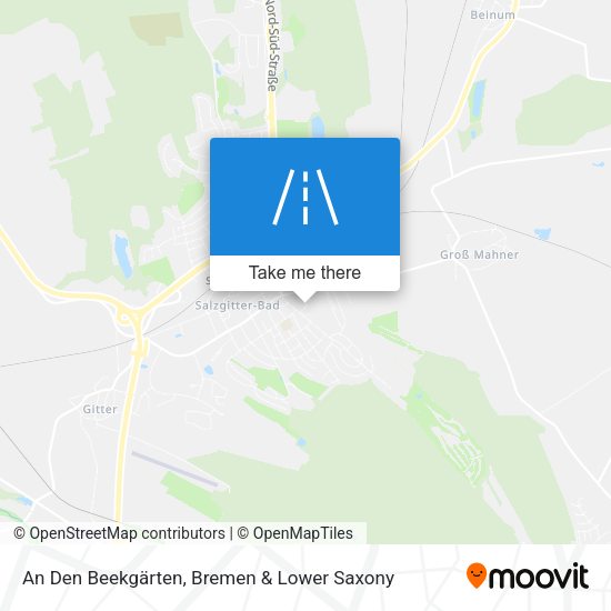 An Den Beekgärten map