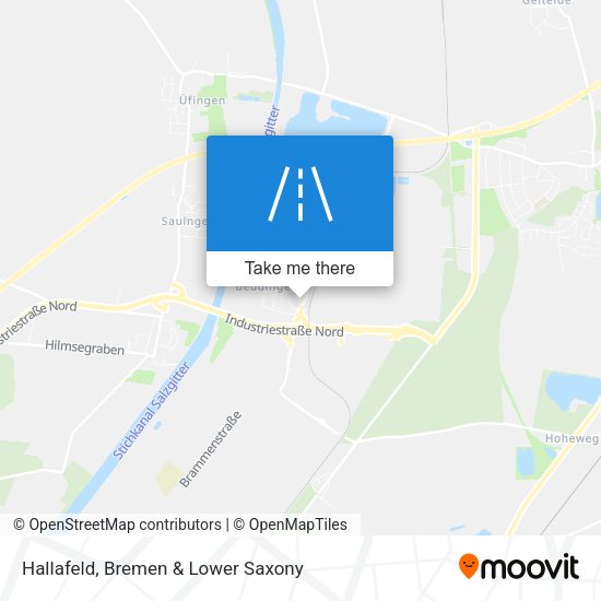 Hallafeld map