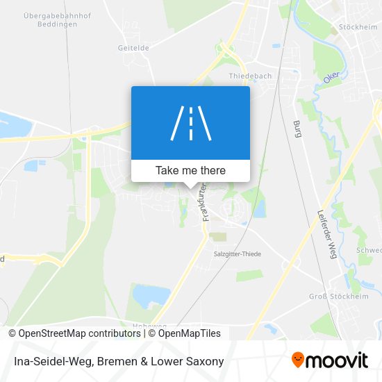 Ina-Seidel-Weg map