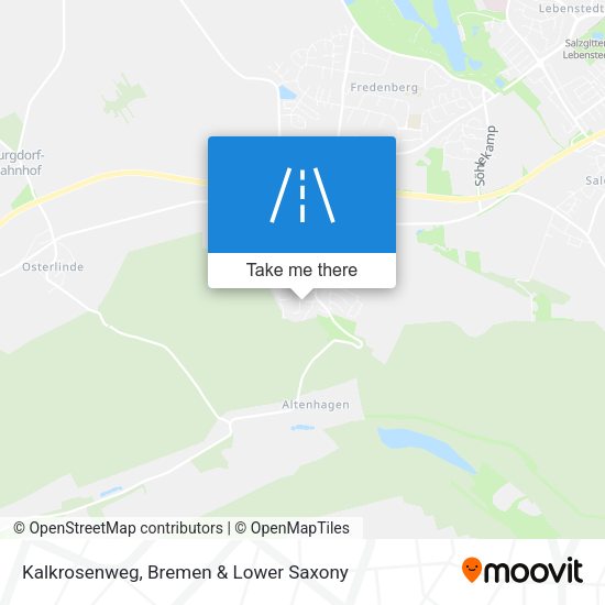 Kalkrosenweg map