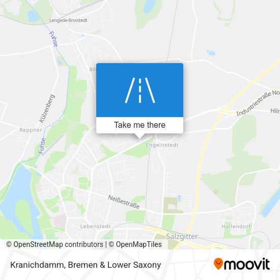 Kranichdamm map