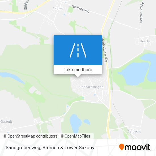 Sandgrubenweg map
