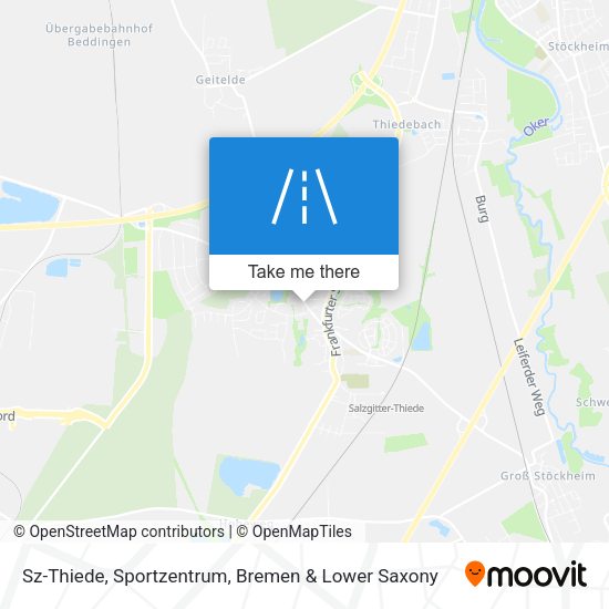 Sz-Thiede, Sportzentrum map