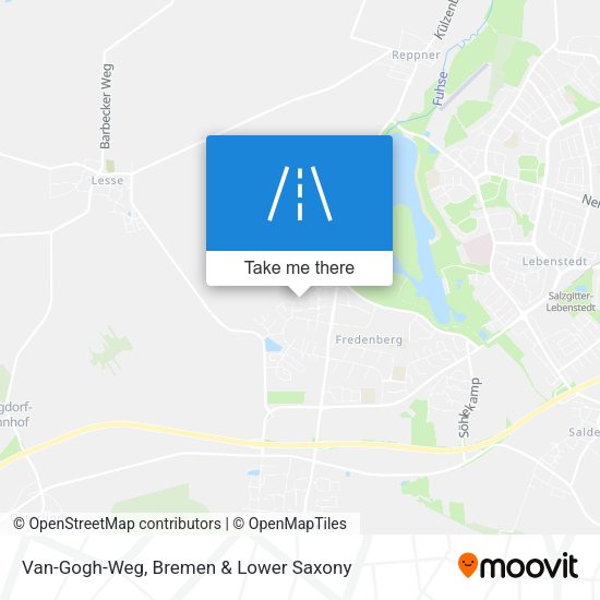 Van-Gogh-Weg map