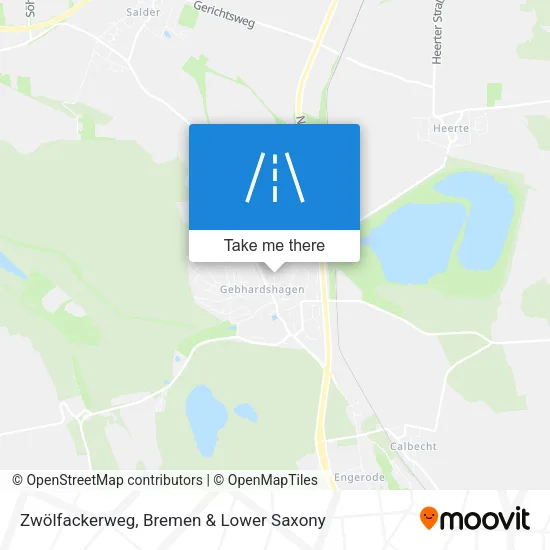 Zwölfackerweg map