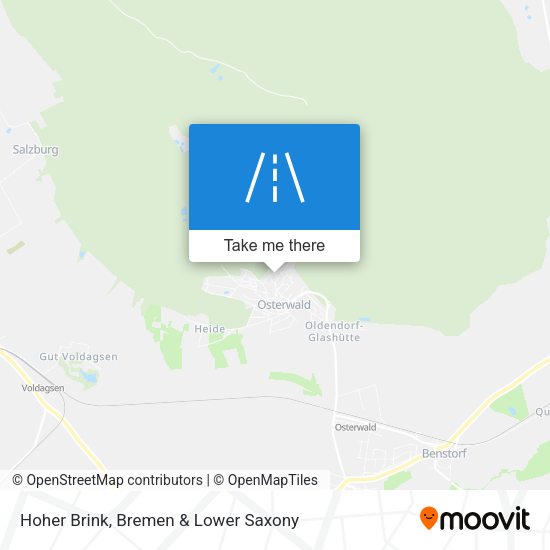 Hoher Brink map