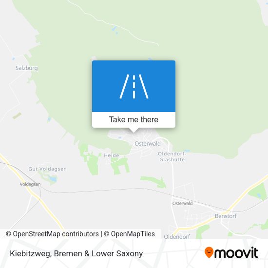 Kiebitzweg map