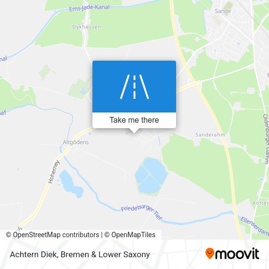 Achtern Diek map