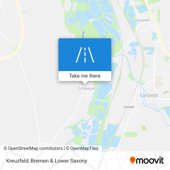 Kreuzfeld map