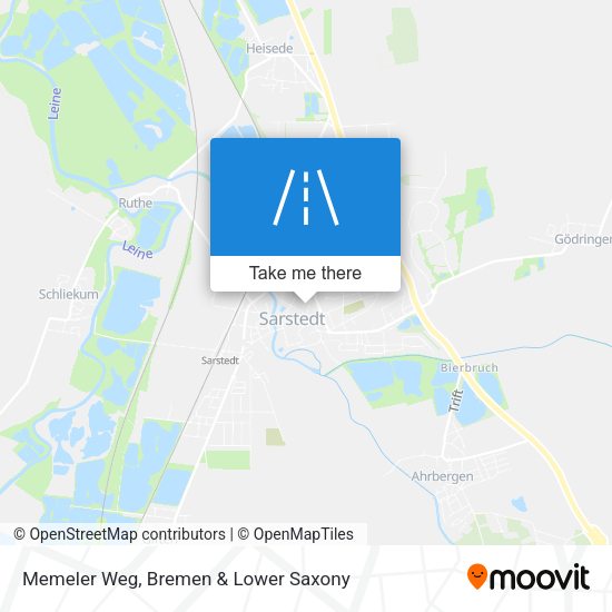 Memeler Weg map