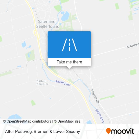 Alter Postweg map