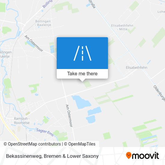 Bekassinenweg map