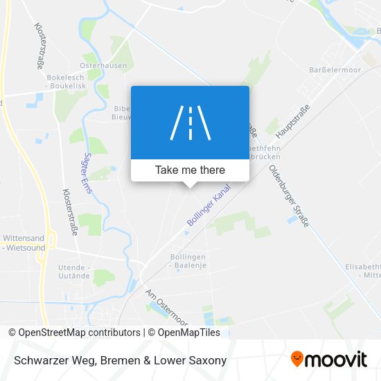 Schwarzer Weg map