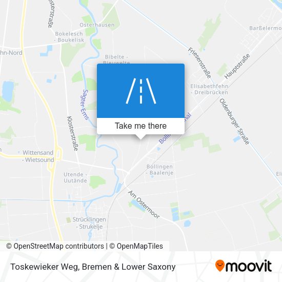 Toskewieker Weg map