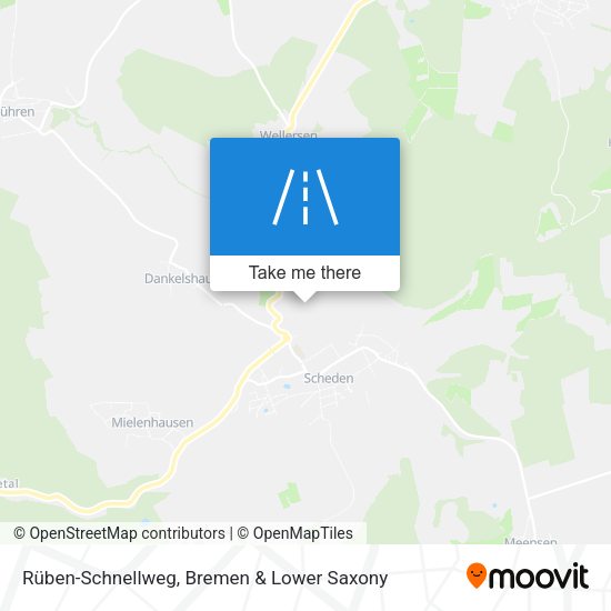 Rüben-Schnellweg map