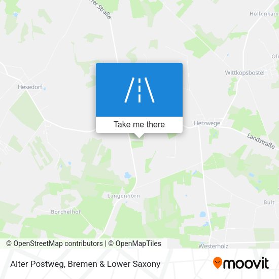 Alter Postweg map