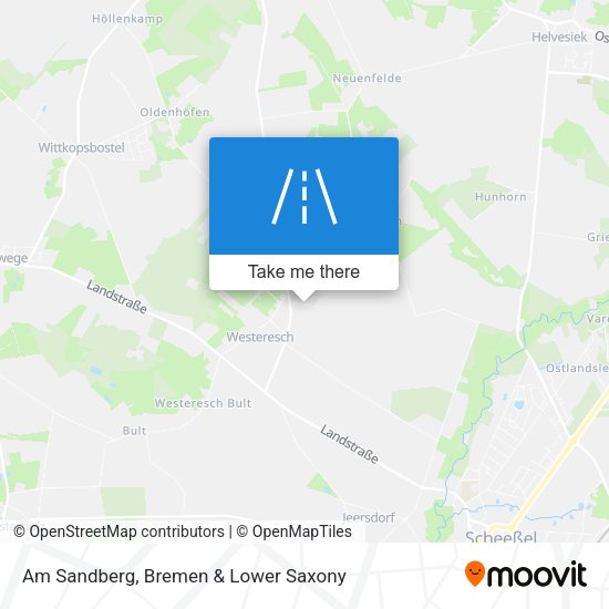 Am Sandberg map
