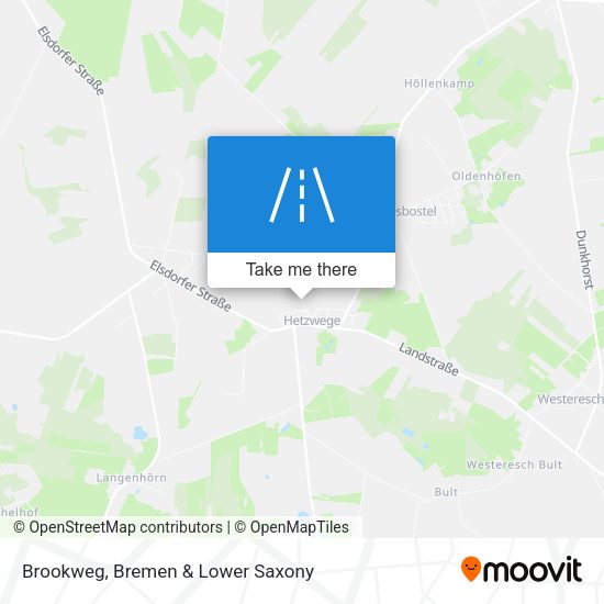Brookweg map