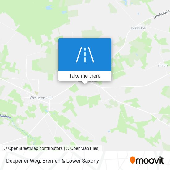 Deepener Weg map