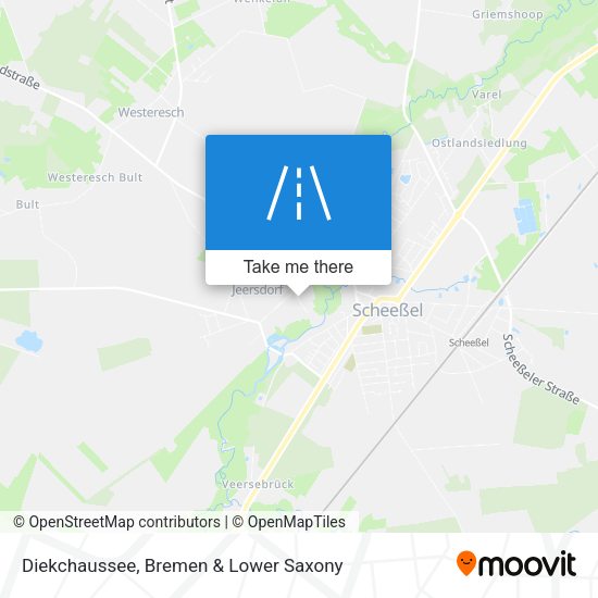 Diekchaussee map