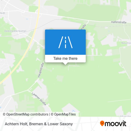 Achtern Holt map