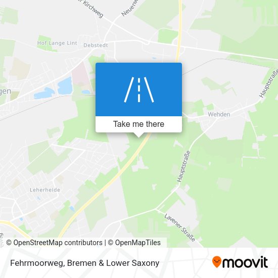 Fehrmoorweg map