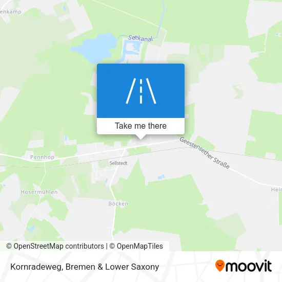 Карта Kornradeweg