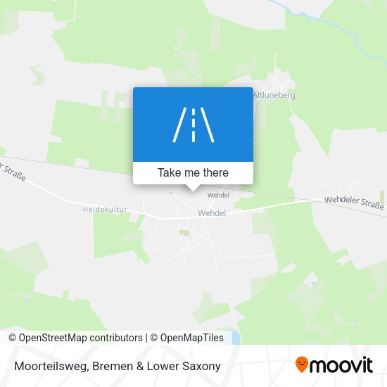 Moorteilsweg map