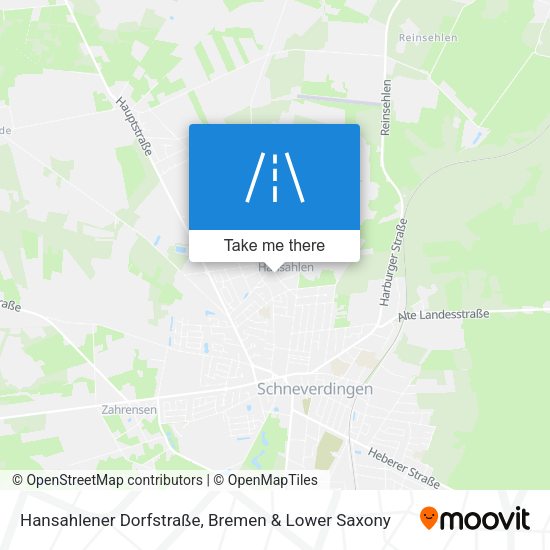 Hansahlener Dorfstraße map