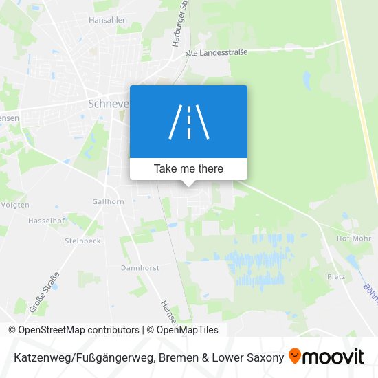 Katzenweg/Fußgängerweg map