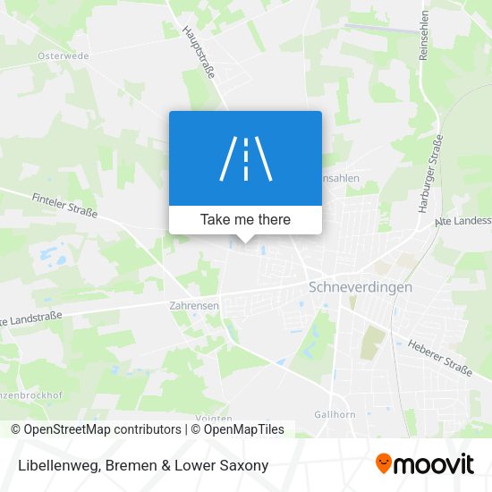 Libellenweg map