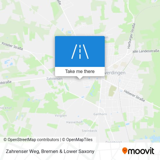 Zahrenser Weg map