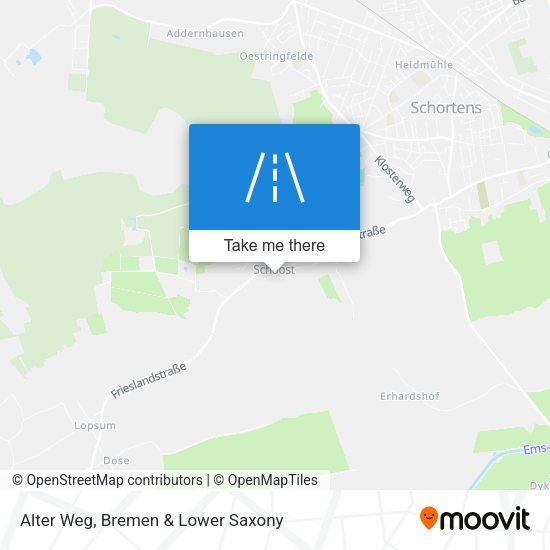 Alter Weg map