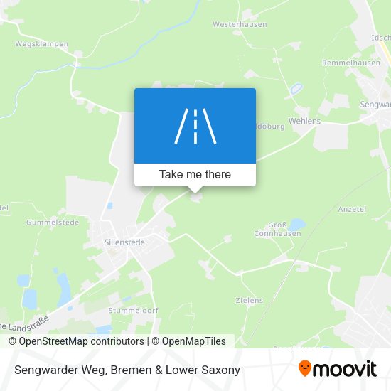 Sengwarder Weg map