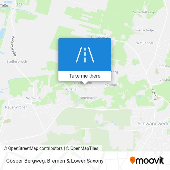 Gösper Bergweg map