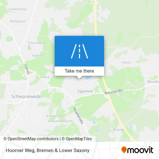 Hoorner Weg map