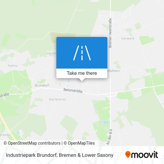 Industriepark Brundorf map